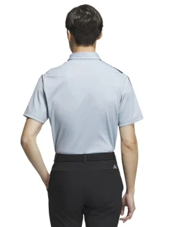 Adidas Heat.Rdy 3-Stripe Short Sleeve Polo Shirt - Wonder Blue