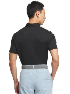 Adidas Heat.Rdy 3-Stripe Short Sleeve Polo Shirt - Black