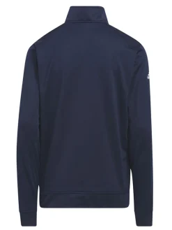 Adidas Jr Boys' Heather Quarter Zip Sweatshirt - Collegiate Navy