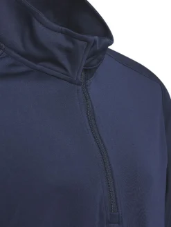 Adidas Jr Boys' Heather Quarter Zip Sweatshirt - Collegiate Navy