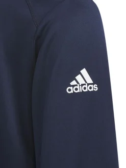 Adidas Jr Boys' Heather Quarter Zip Sweatshirt - Collegiate Navy