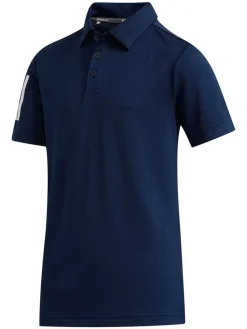 Adidas Jr Boy'S 3-Stripes Polo Shirt - Collegiate Navy