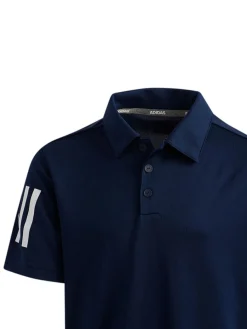 Adidas Jr Boy'S 3-Stripes Polo Shirt - Collegiate Navy