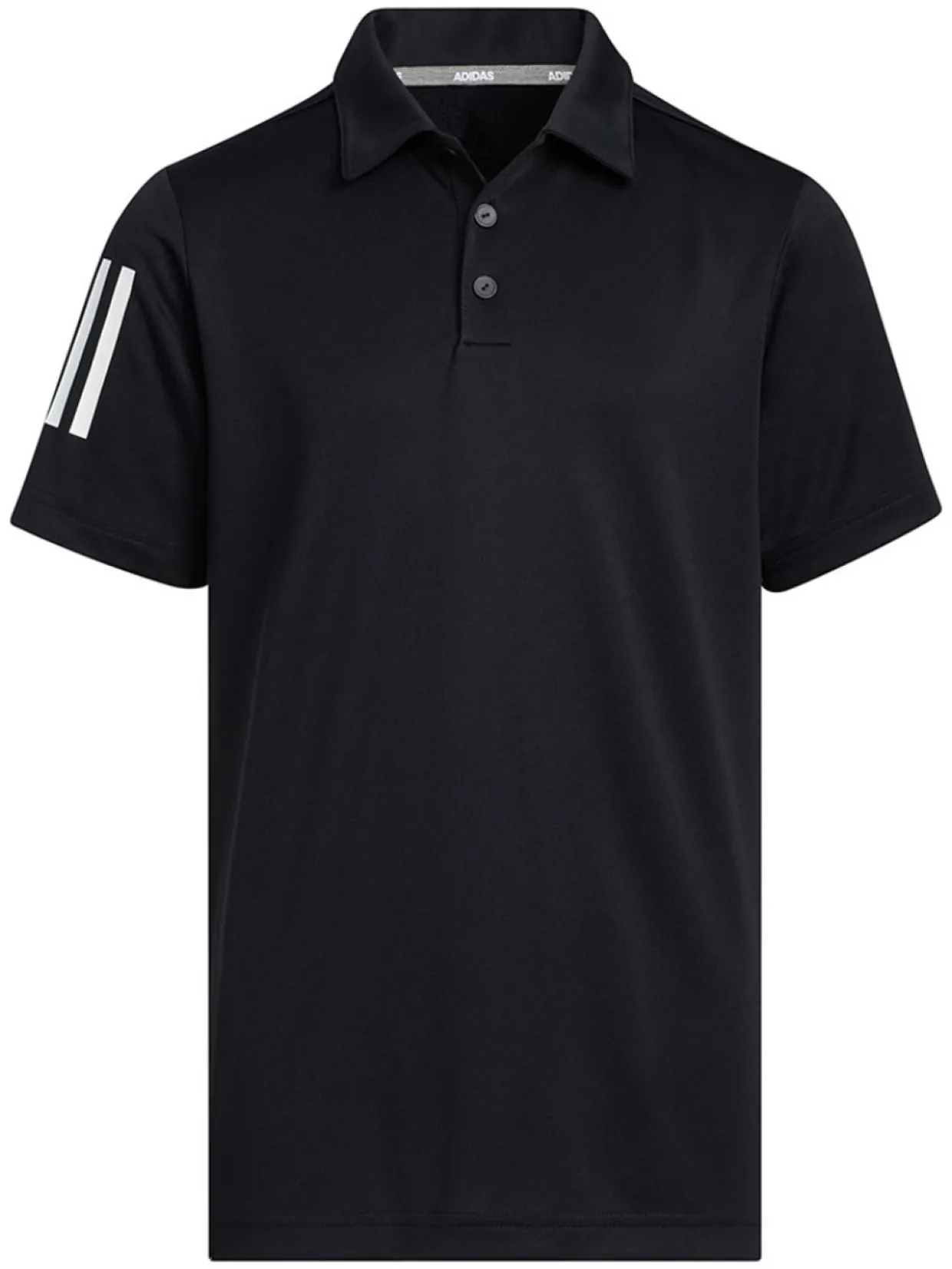 Adidas Jr Boy'S 3-Stripes Polo Shirt - Black