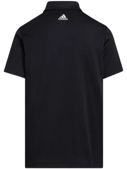 Adidas Jr Boy'S 3-Stripes Polo Shirt - Black
