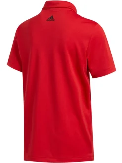 Adidas Jr Boy'S 3-Stripes Polo Shirt - Collegiate Red