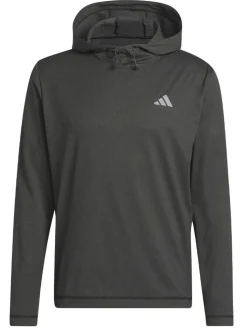 Adidas Lightweight Hoodie - Black/Grey Six