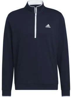 Adidas Quarter-Zip Pullover - Collegiate Navy/White
