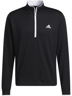 Adidas Quarter-Zip Pullover - Black/White