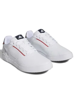 Adidas Retrocross Spikeless Golf Shoes - Cloud White/Cloud White/Collegiate Navy