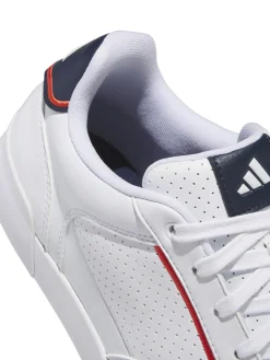 Adidas Retrocross Spikeless Golf Shoes - Cloud White/Cloud White/Collegiate Navy
