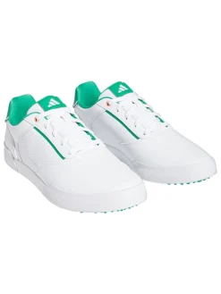 Adidas Retrocross Spikeless Golf Shoes - Ftwr White/Court Green/Ftwr White