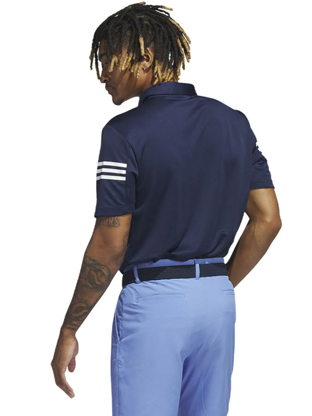Adidas 3-Stripe Polo Shirt - Collegiate Navy