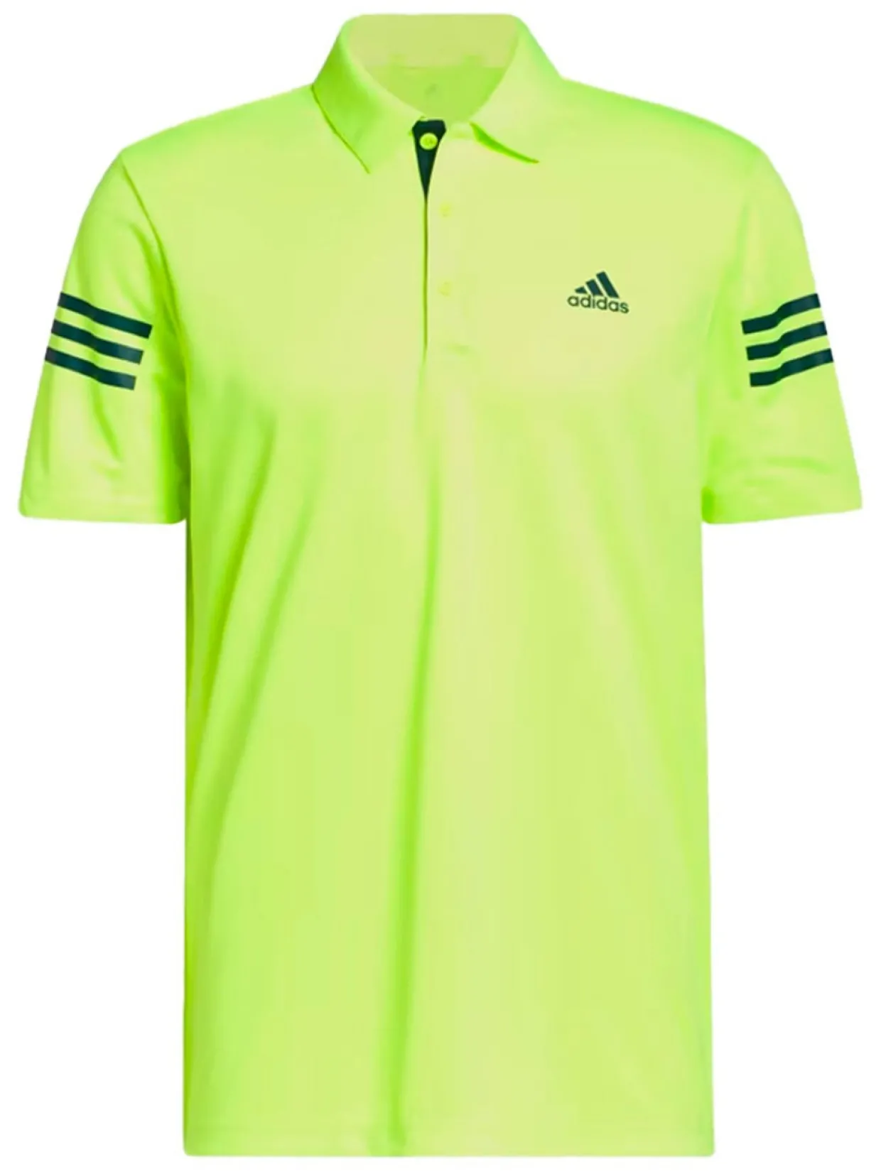 Adidas 3-Stripe Polo Shirt - Lucid Lemon