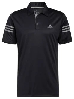 Adidas 3-Stripe Polo Shirt - Black