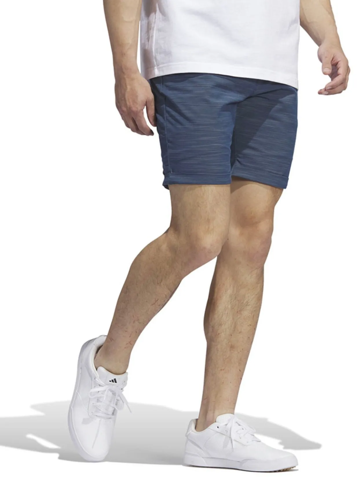 Adidas Textured Golf Shorts - Arctic Night
