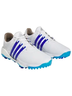 Adidas Tour360 22 Golf Shoes - Ftwr White/Lucid Blue/Silver Met.
