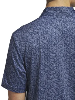 Adidas Ultimate365 Allover Print Golf Polo Shirt - Collegiate Navy