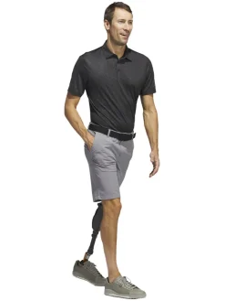 Adidas Ultimate365 Allover Print Golf Polo Shirt - Black