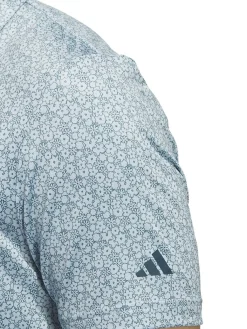 Adidas Ultimate365 Allover Print Golf Polo Shirt - Wonder Blue