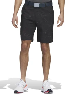 Adidas Ultimate365 Print Golf Shorts - Black/Grey Three