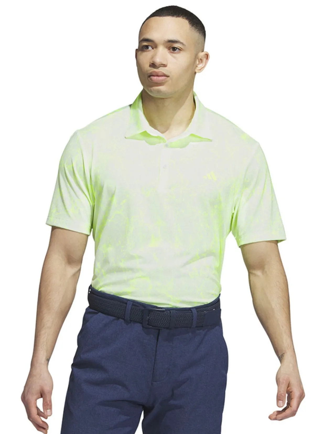 Adidas Ultimate365 Print Polo Shirt - White