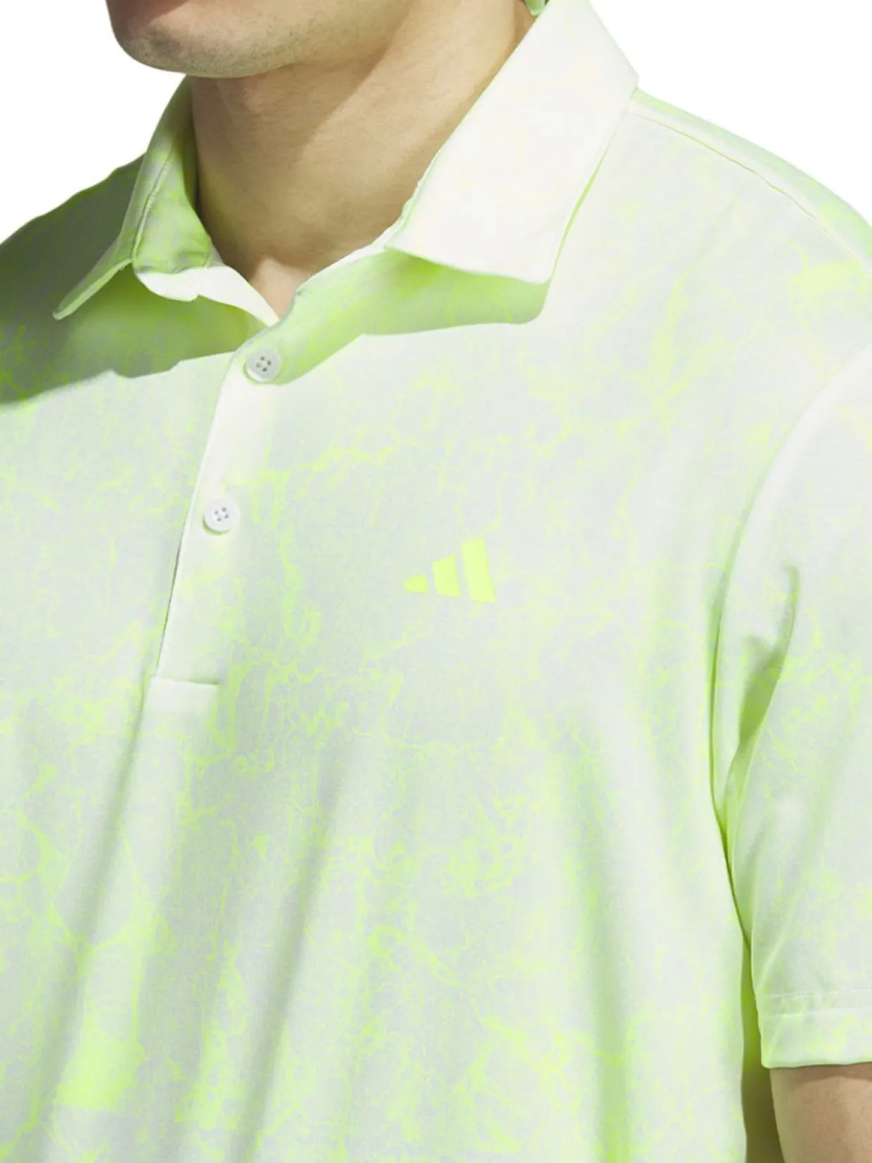 Adidas Ultimate365 Print Polo Shirt - White