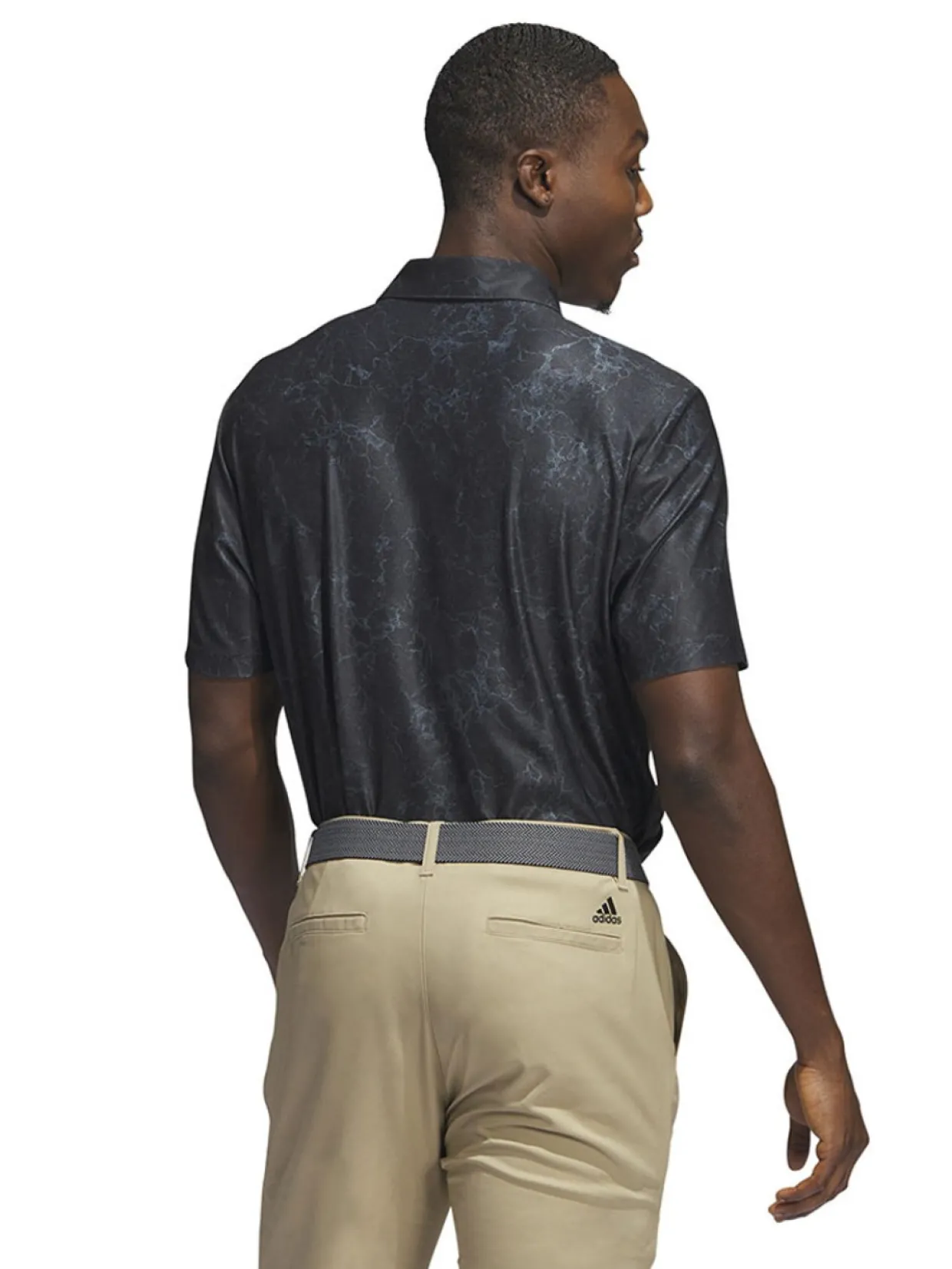 Adidas Ultimate365 Print Polo Shirt - Black