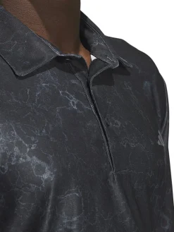 Adidas Ultimate365 Print Polo Shirt - Black