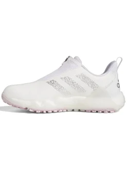 Adidas Women'S Codechaos 22 Boa Golf Shoes - Ftwr White/Silver Met/Clear Pink