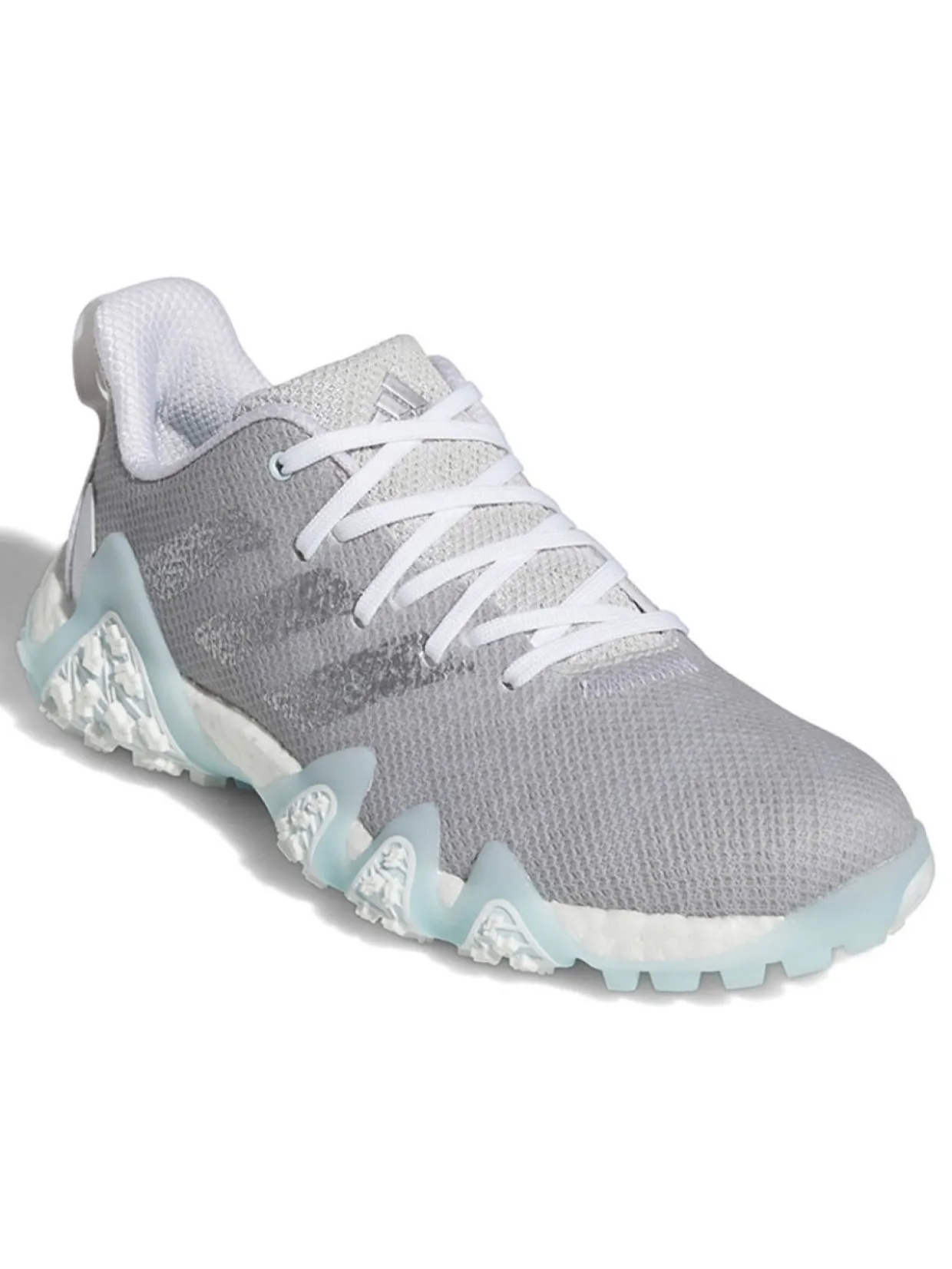 Adidas Women'S Codechaos 22 Golf Shoes - Grey One/Silver Metallic/Almost Blue