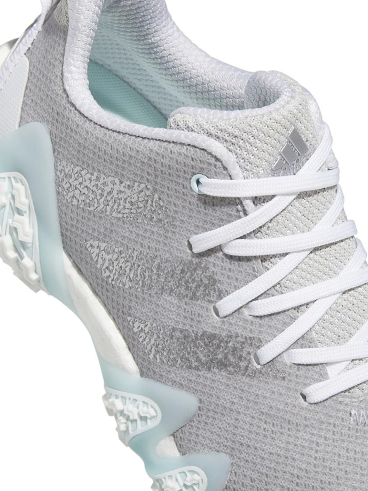 Adidas Women'S Codechaos 22 Golf Shoes - Grey One/Silver Metallic/Almost Blue