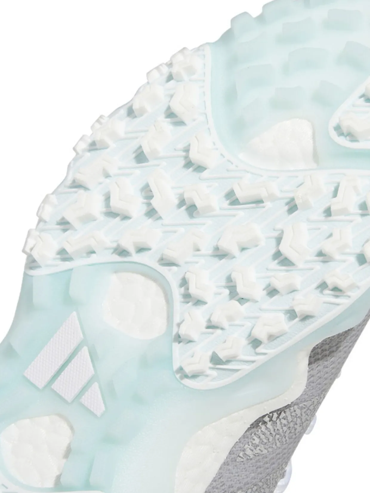 Adidas Women'S Codechaos 22 Golf Shoes - Grey One/Silver Metallic/Almost Blue
