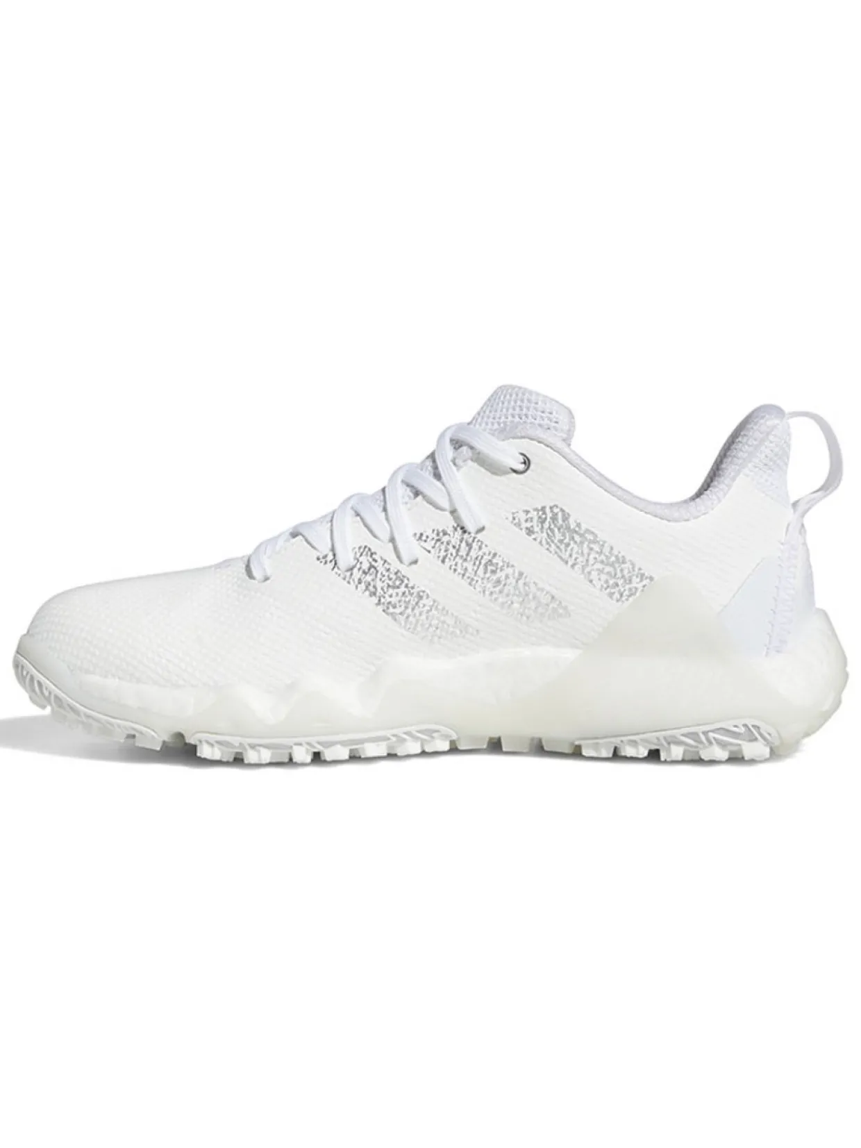 Adidas Women'S Codechaos 22 Golf Shoes - Ftwr White/Silver Metallic/Bliss Lilac