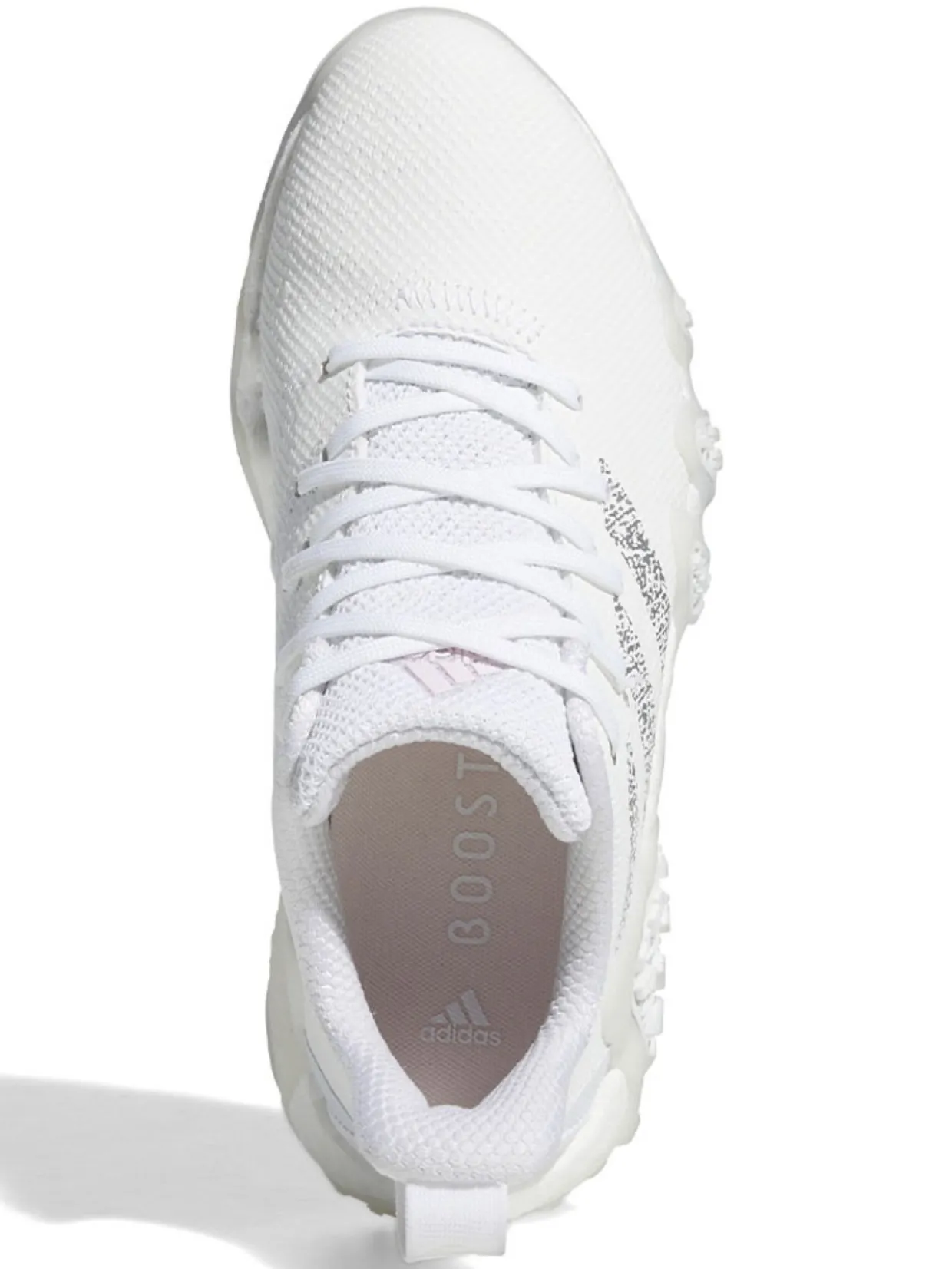 Adidas Women'S Codechaos 22 Golf Shoes - Ftwr White/Silver Metallic/Bliss Lilac