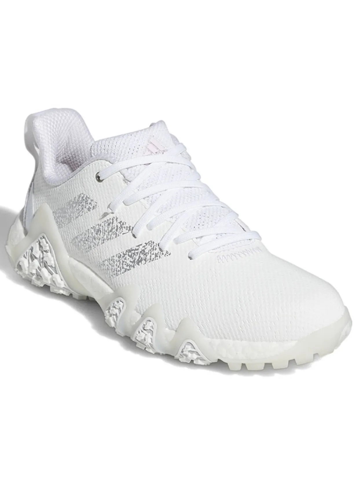 Adidas Women'S Codechaos 22 Golf Shoes - Ftwr White/Silver Metallic/Bliss Lilac