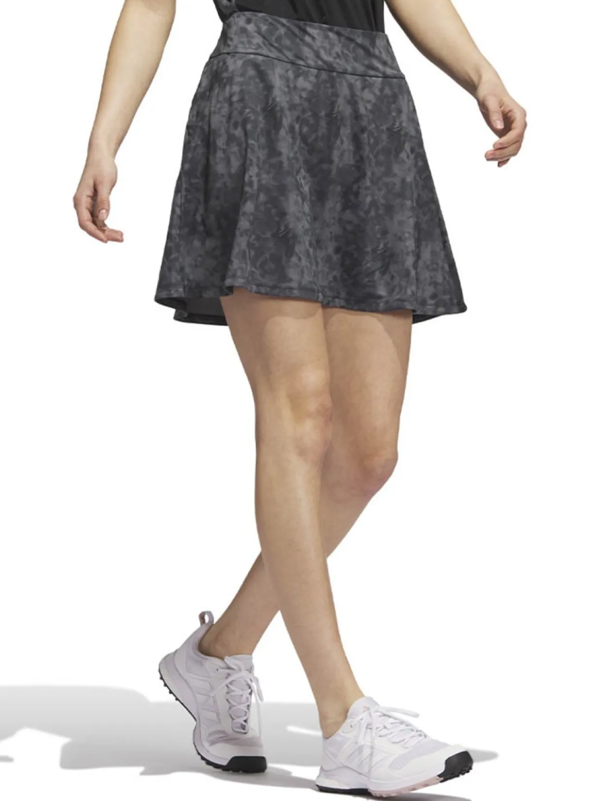 Adidas Women'S Essentials Printed Golf Skort - Black