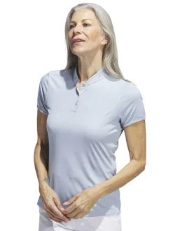 Adidas Women'S Essentials Dot Polo Shirt - Wonder Blue/White