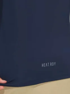 Adidas Women'S Heat.Rdy 3-Stripes Short Sleeve Polo Shirt - Collegiate Navy