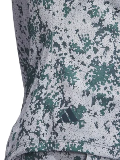 Adidas Women'S Jacquard Polo Shirt - Wonder Blue/Arctic Night