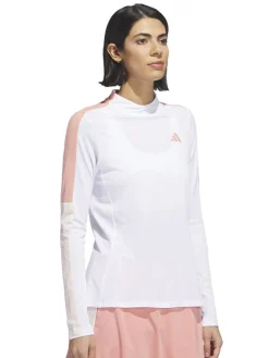Adidas Women'S Made With Nature Mock Neck Tee - White