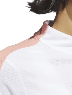 Adidas Women'S Made With Nature Mock Neck Tee - White