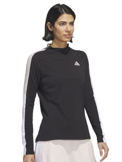 Adidas Women'S Made With Nature Mock Neck Tee - Black