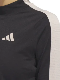 Adidas Women'S Made With Nature Mock Neck Tee - Black