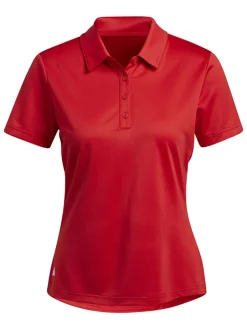 Adidas Women'S Performance Primegreen Polo Shirt - Colligate Red