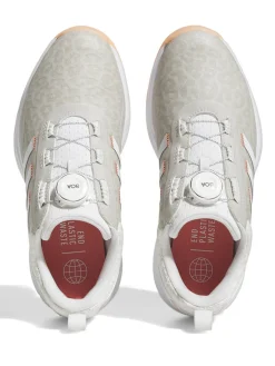 Adidas Women'S S2G Boa Golf Shoes - Ftwr White/Ftwr White/Coral Fusion