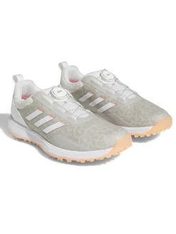 Adidas Women'S S2G Boa Golf Shoes - Ftwr White/Ftwr White/Coral Fusion