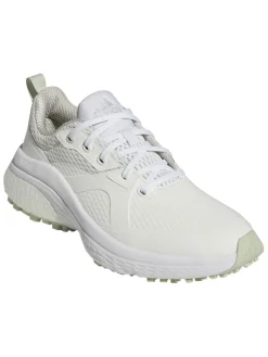 Adidas Women'S Solarmotion Golf Shoes - Ftwr White/Silver Metallic/Linen Green