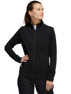 Adidas Women'S Textured Full-Zip Jacket - Black
