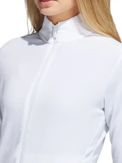 Adidas Women'S Textured Full-Zip Jacket - White
